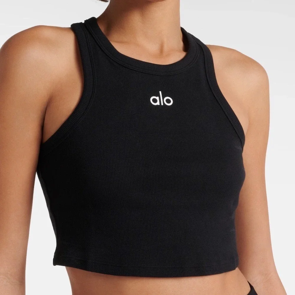 Alo Yoga Aspire Tank Black/White XS